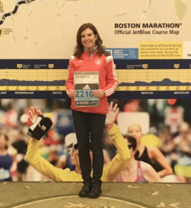 Susan Civitillo at the Boston Marathon